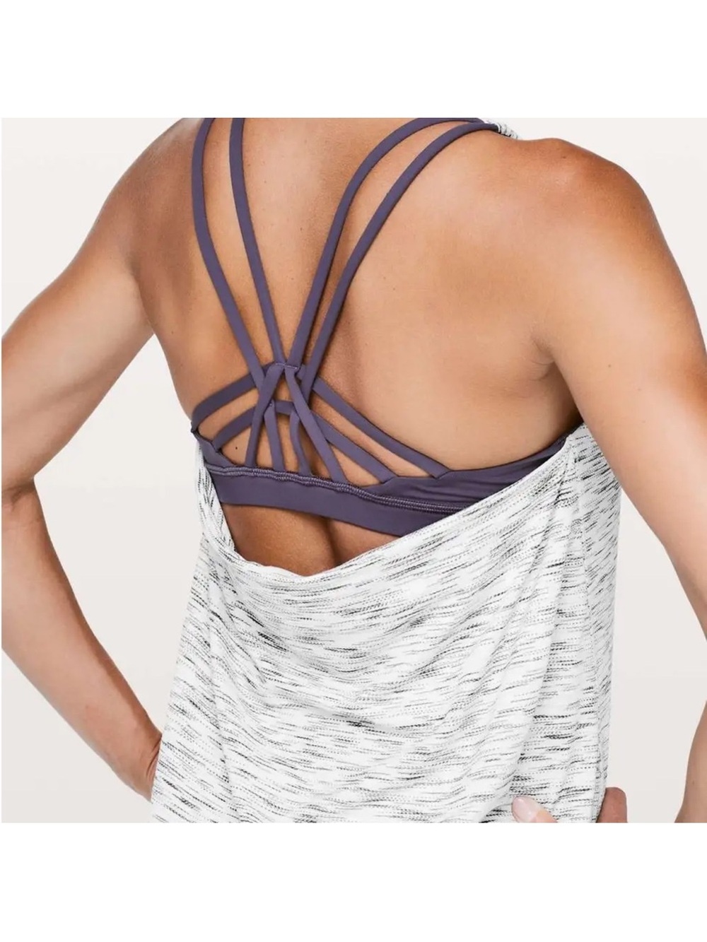 Lululemon Moment To Movement 2-in-1 Tank Size 6 Tiger Dye Moonphase